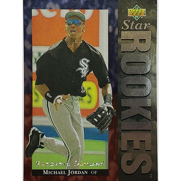 MICHAEL JORDAN ROOKIE "ELECTRIC DIAMOND" VARIATION 1994 UPPER DECK #19 - Picture 3 of 3